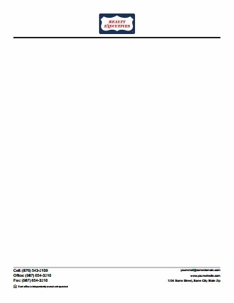 Realty Executives Canada Letterheads REC-LH-003