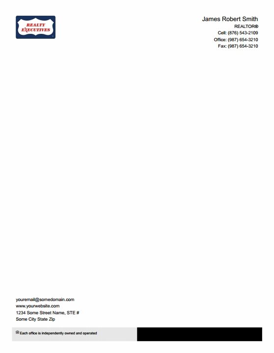 Realty Executives Letterheads RE-LH-007