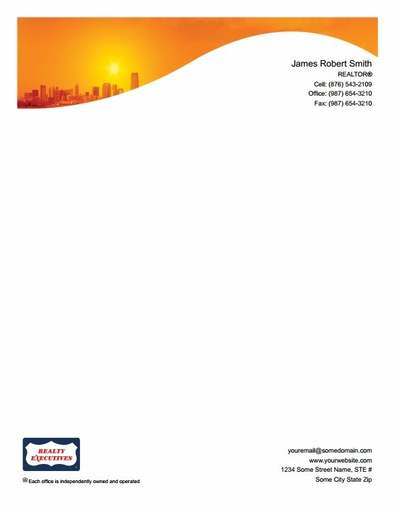 Realty Executives Letterheads RE-LH-009