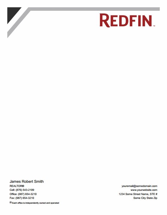 Redfin Letterheads RI-LH-008