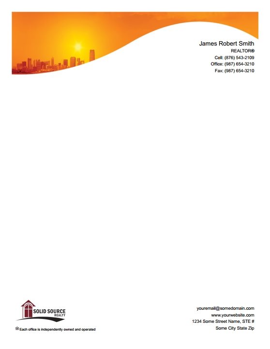 Solid Source Realty Inc Letterheads SSRI-LH-009