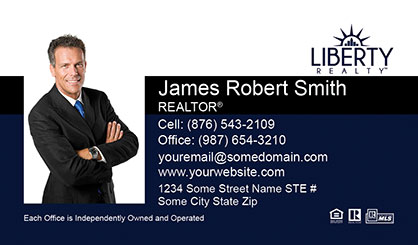 LIberty Realty Business Card Template LR-BCM-003