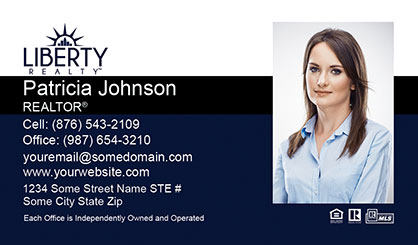 LIberty Realty Business Card Template LR-BCM-004