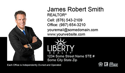LIberty-Realty-Business-Card-Core-With-Full-Photo-TH53-P1-L3-D3-Black-White