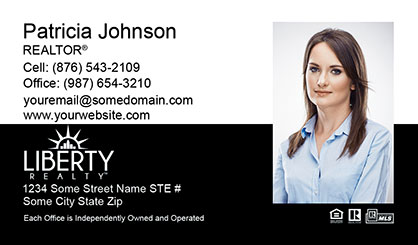 LIberty Realty Business Card Template LR-BCM-006
