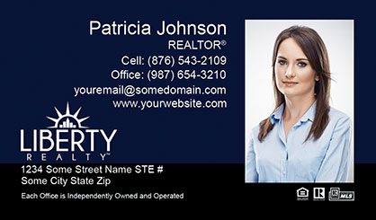 LIberty Realty Business Card Template LR-BCL-008