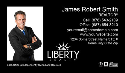 LIberty Realty Business Card Template LR-EBC-009