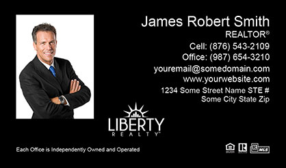 LIberty-Realty-Business-Card-Core-With-Medium-Photo-TH55-P1-L3-D3-Black
