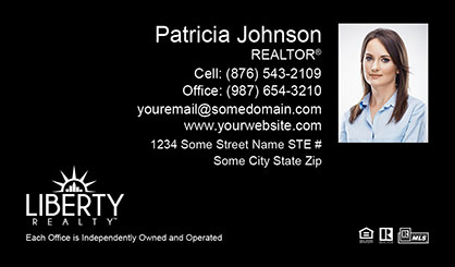 LIberty-Realty-Business-Card-Core-With-Small-Photo-TH55-P2-L3-D3-Black