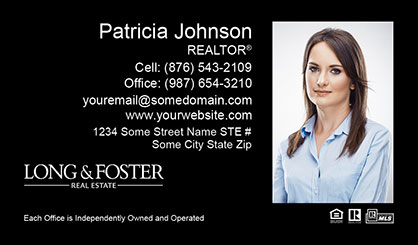 Long-and-Foster-Business-Card-Core-With-Full-Photo-TH55-P2-L3-D3-Black