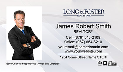 Long-and-Foster-Business-Card-Core-With-Full-Photo-TH61-P1-L1-D1-White-Others