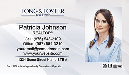 Long-and-Foster-Business-Card-Core-With-Full-Photo-TH61-P2-L1-D1-White-Others