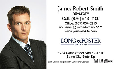 Long-and-Foster-Business-Card-Core-With-Full-Photo-TH71-P1-L1-D1-White