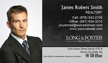 Long-and-Foster-Business-Card-Core-With-Full-Photo-TH75-P1-L3-D1-Black-Others