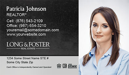 Long-and-Foster-Business-Card-Core-With-Full-Photo-TH75-P2-L3-D1-Black-Others