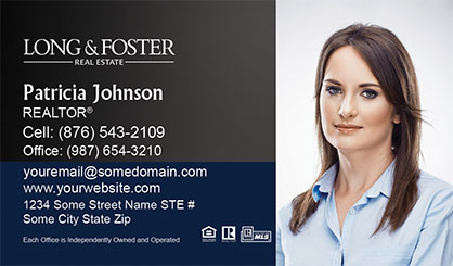 Long-and-Foster-Business-Card-Core-With-Full-Photo-TH78-P2-L3-D3-Black-Blue