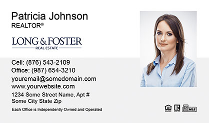 Long-and-Foster-Business-Card-Core-With-Medium-Photo-TH51-P2-L1-D1-White-Others