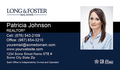 Long-and-Foster-Business-Card-Core-With-Medium-Photo-TH52-P2-L1-D3-Blue-Black-White