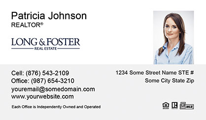 Long-and-Foster-Business-Card-Core-With-Small-Photo-TH51-P2-L1-D1-White-Others