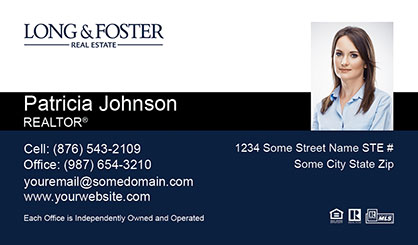 Long-and-Foster-Business-Card-Core-With-Small-Photo-TH52-P2-L1-D3-Blue-Black-White