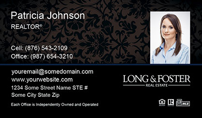 Long-and-Foster-Business-Card-Core-With-Small-Photo-TH61-P2-L3-D3-Blue-Black-Others