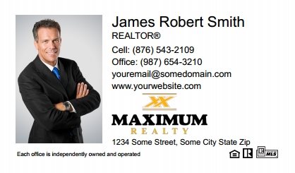 Maximum Realty Canada Business Cards MRC-BC-006