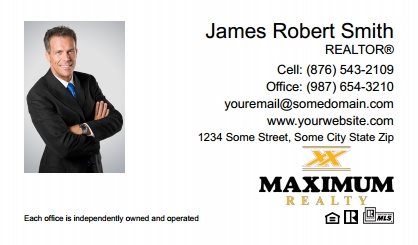 Maximum Realty Canada Business Cards MRC-BC-009