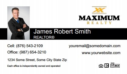 Maximum-Realty-Canada-Business-Card-Compact-With-Small-Photo-T2-TH16BW-P1-L1-D1-Black-White