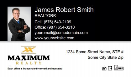 Maximum-Realty-Canada-Business-Card-Compact-With-Small-Photo-T2-TH17BW-P1-L1-D1-Black-White-Others