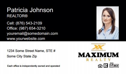 Maximum-Realty-Canada-Business-Card-Compact-With-Small-Photo-T2-TH22BW-P2-L1-D1-Black-White