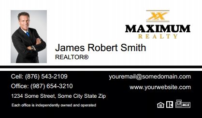 Maximum-Realty-Canada-Business-Card-Compact-With-Small-Photo-T2-TH23BW-P1-L1-D3-Black-White