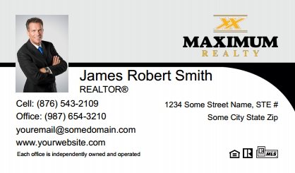 Maximum-Realty-Canada-Business-Card-Compact-With-Small-Photo-T2-TH25BW-P1-L1-D3-Black-White-Others