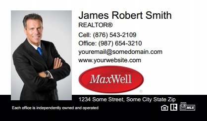 Maxwel-Realty-Canada-Business-Card-Compact-With-Full-Photo-T2-TH04BW-P1-L1-D3-Black-White-Others