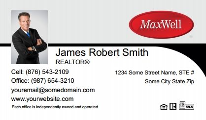 Maxwel-Realty-Canada-Business-Card-Compact-With-Small-Photo-T2-TH25BW-P1-L1-D3-Black-White-Others