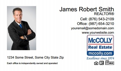 McColly Real Estate Business Card Labels MRE-BCL-001