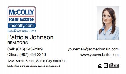 McColly Real Estate Business Card Labels MRE-BCL-004