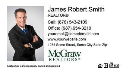 McGraw Realtors Business Card Magnets MGR-BCM-001