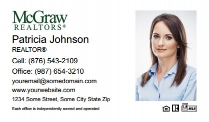 McGraw Realtors Business Card Magnets MGR-BCM-002