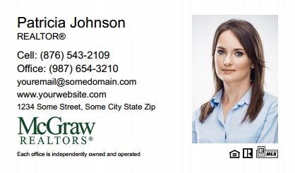 McGraw Realtors Business Card Magnets MGR-BCM-004