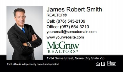 McGraw-Realtors-Business-Card-Compact-With-Full-Photo-T1-TH04BW-P1-L1-D3-Black-White-Others