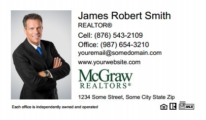McGraw Realtors Business Card Magnets MGR-BCM-006