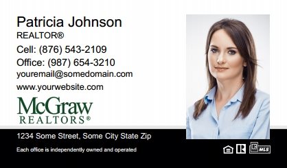 McGraw Realtors Business Card Magnets MGR-BCM-007