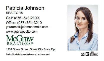 McGraw Realtors Business Card Magnets MGR-BCM-008