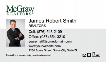 McGraw-Realtors-Business-Card-Compact-With-Small-Photo-T1-TH19BW-P1-L1-D1-White-Others