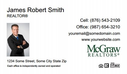 McGraw-Realtors-Business-Card-Compact-With-Small-Photo-T1-TH21W-P1-L1-D1-White