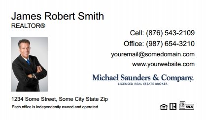 Michael-Saunders-Business-Card-Compact-With-Small-Photo-T6-TH21W-P1-L1-D1-White