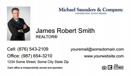 Michael-Saunders-Business-Card-Compact-With-Small-Photo-T6-TH23W-P1-L1-D1-White
