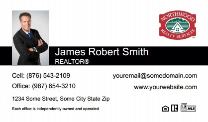 Northwood-Realty-Business-Card-Compact-With-Small-Photo-T3-TH16BW-P1-L1-D1-Black-White