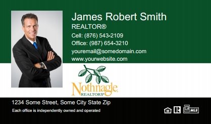 Nothnagle-Realtors-Business-Card-Compact-With-Medium-Photo-TH12C-P1-L1-D3-Green-Black-White