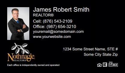 Nothnagle-Realtors-Business-Card-Compact-With-Small-Photo-TH22B-P1-L3-D3-Black